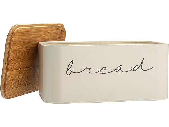 Bloomingville Metal "bread" Bin with Bamboo Lid