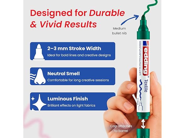 edding CR Textile Marker - Green