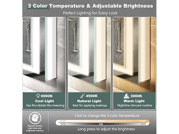 LED Bathroom Mirror with Lights