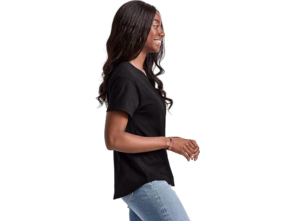 Hanes Women (XS) Originals Oversized T-shirt Black