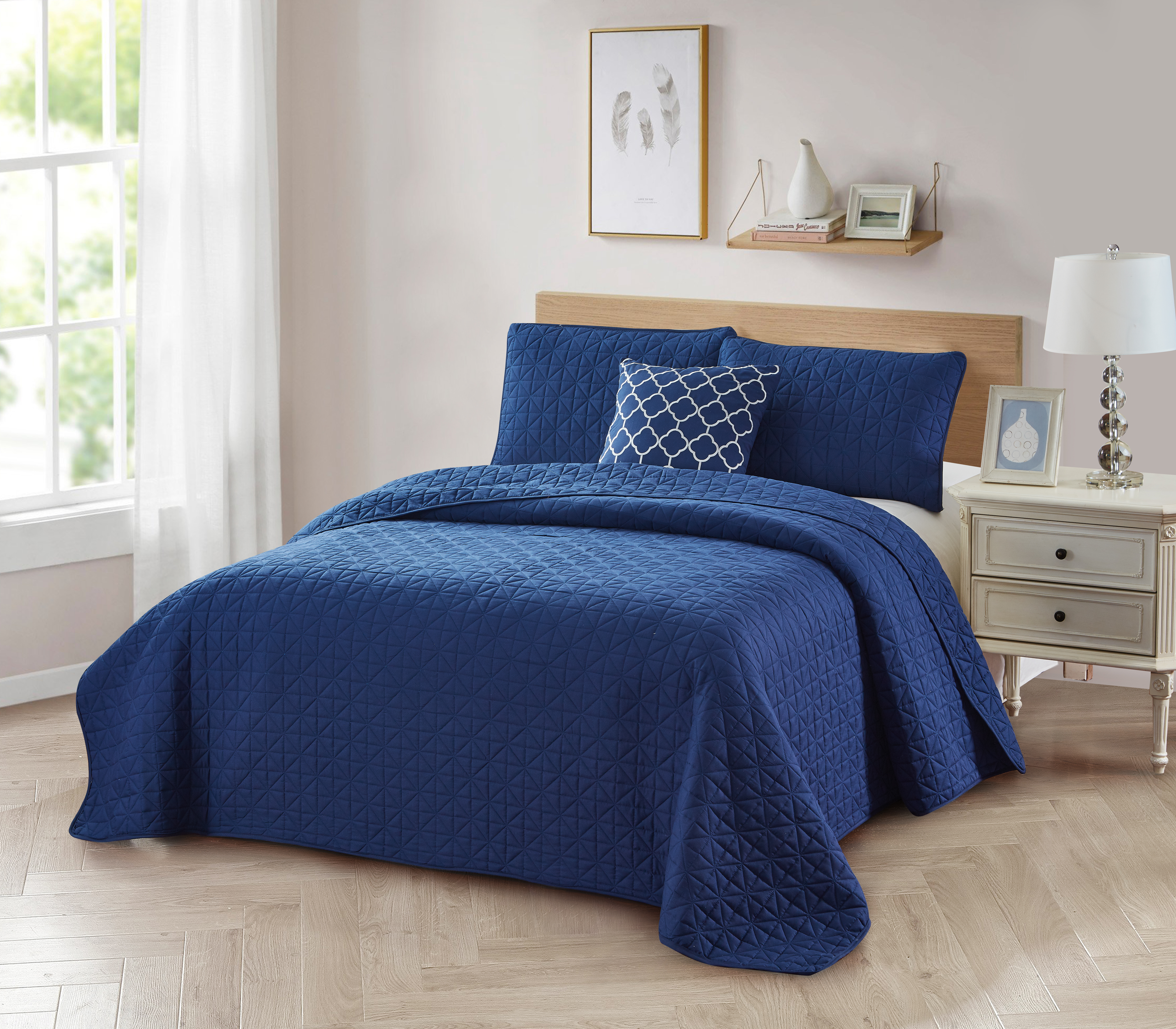Bibb Home Solid Reversible Quilt Sets - Gallery 11