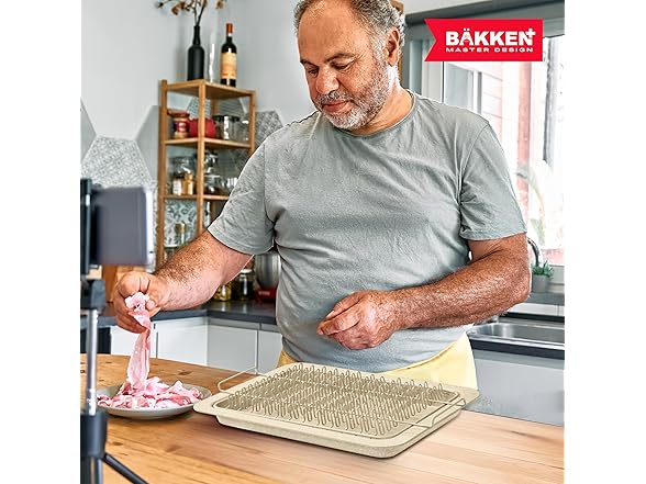 BAKKENMASTER Bacon Tray - 2-Piece Set