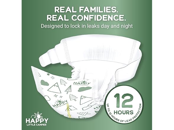 Happy Little Camper Diapers Size 3 200ct