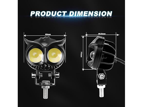 Nicoko Nicoko Amber/White Color LED Motorcycl