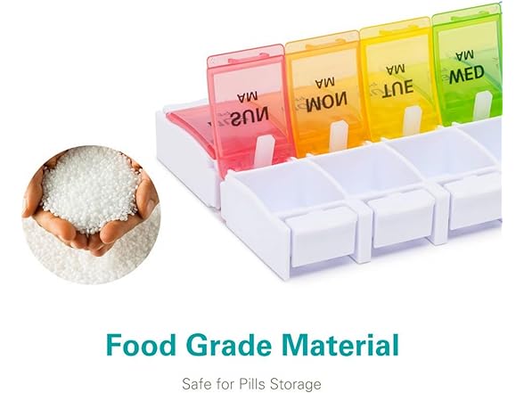Sukuos Sukuos AM PM Weekly Pill Organizer 2 Tim