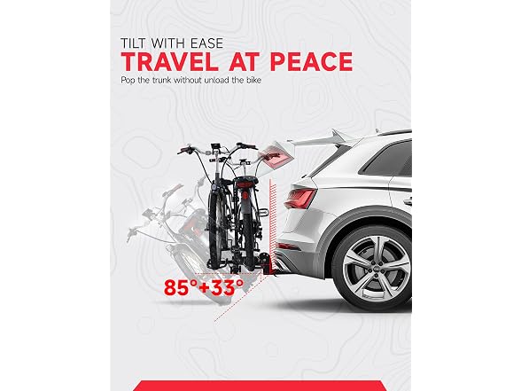 Young 200lb 2-Bike Hitch Rack Easy Fold