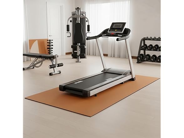 Rubber-Cal TFS-124 Treadmill Mat - Light Brown