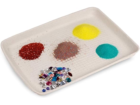 Hygloss Products Rectangle Pulp Trays 25 Pieces