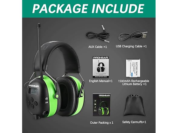 PROHEAR Bluetooth Radio Hearing Protection