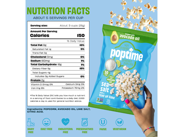 (50ct) Poptime Gourmet Popcorn Snack Bags (Your Choice)