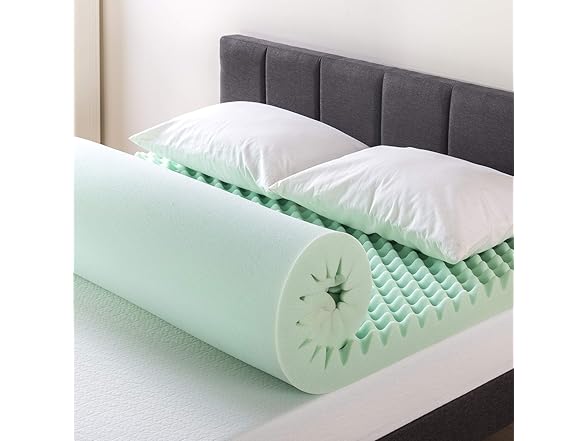 Best Price Mattress 4" Egg Crate Mattress Topper, Twin