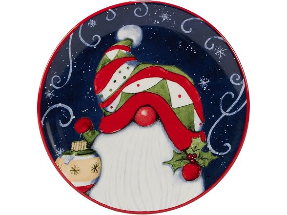 Certified International Holiday Magic Gnomes 6" Plates