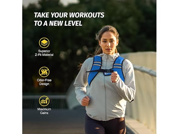 Zelus Light Blue Weighted Vest 10lb