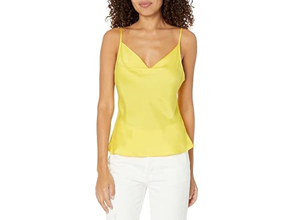 Ramy Brook Womens Abigail Satin Cowl Neck Camisole (L)