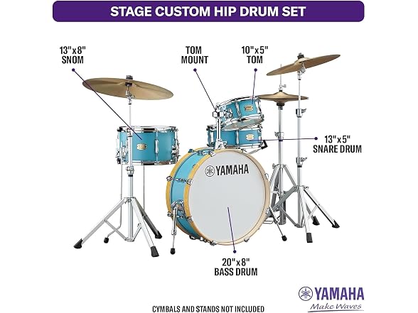 Yamaha Stage Custom Hip Matte Surf Green 4PC