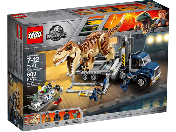 LEGO Jurassic World T. rex Transport Play Set