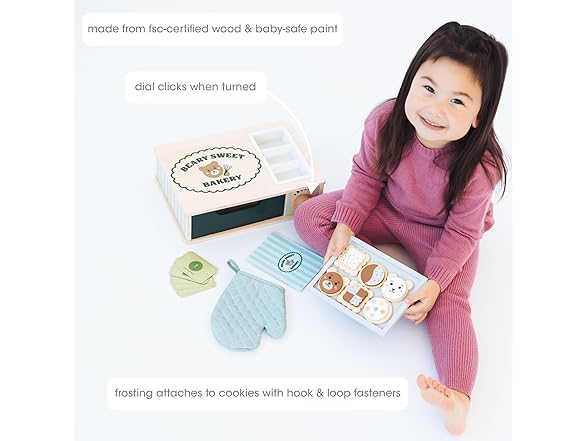 Pearhead Wooden Bakery Montessori Set