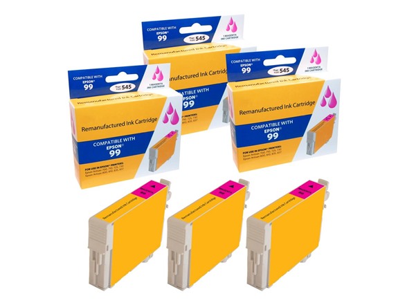Compatible Epson 99 Magenta Ink Cartridge (3 Pack)