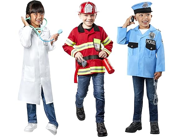Rubies Everyday Heroes Dress Up Trunk Set Toy for Kids