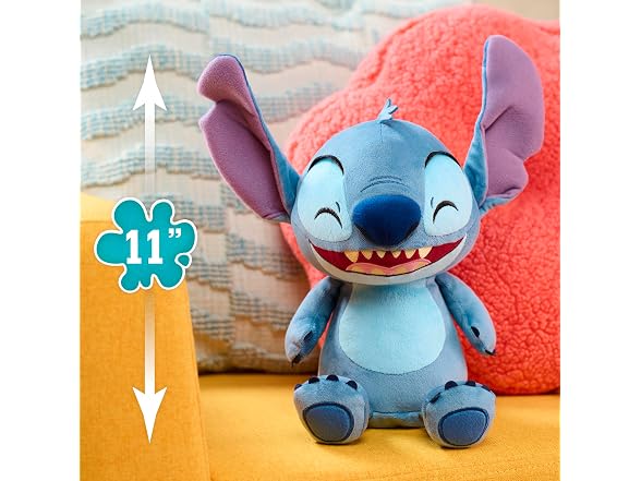 Disney Stitch Crack Me Up Stitch 11-inch Plush with Sounds and Motion