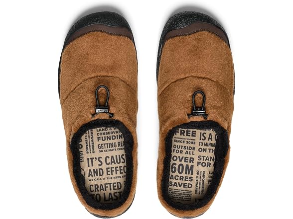 KEEN Men's Howser 3 Slide Comfy Durable Slippers, Bison/Black, 9.5