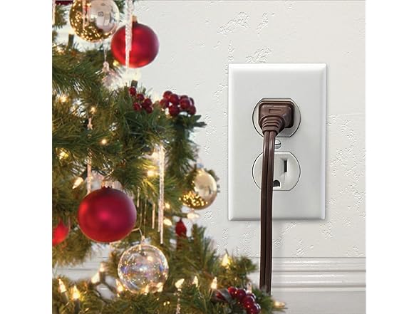Clear Power 2-Pack 12FT 3 Outlet Indoor Extension Cord 16/2 SPT-2