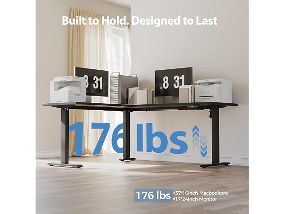Agilestic 63" L Shaped Standing Desk