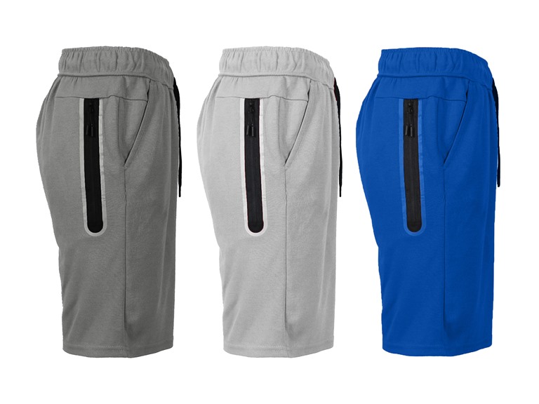 GBH WC-----(M3PK) / J/MTFS-110 / CH-HG-RY / S Small 3Pk Mens T/F Performance Shorts Charcoal - Royal - Heather Grey