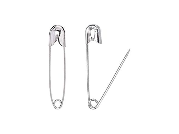 LASSUM 500 Pcs Silver Safety Pins
