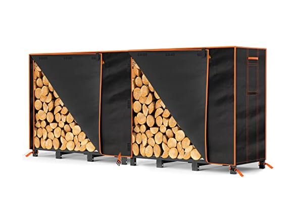 GREENER 8FT Firewood Rack Cover