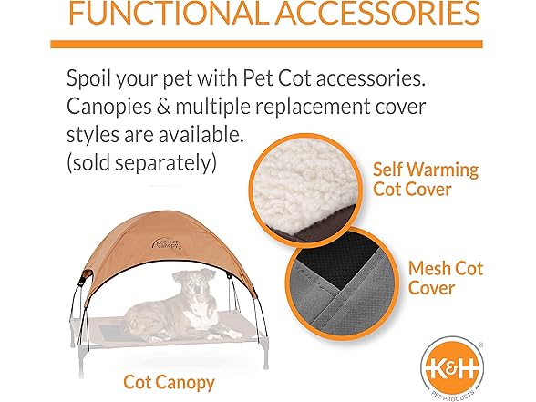 K&H Pet Products Outdoor Elevated Dog Cot