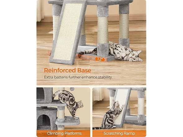 Feandrea 67 Inches Multi-Level Cat Tree
