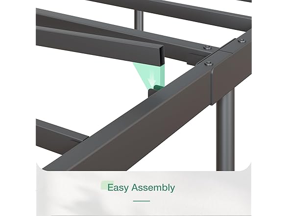 Novilla Queen Size Bed Frame with Modern Headboard