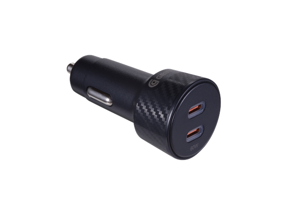 60W Dual USB-C Car Charger