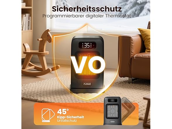 FLANUR Space Heater for Indoors