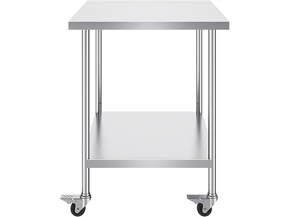 VEVOR Stainless Steel Work Table 30 x 18 x 38 Inch