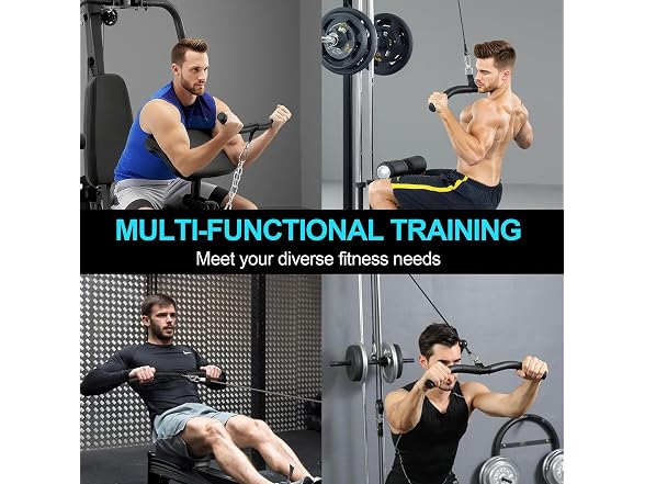 19" Lat Pulldown Bar with Non-Slip EVA Handles