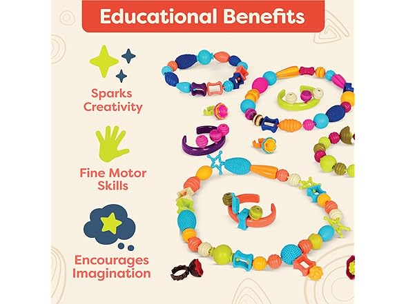 B. toys – Pop Arty! 275 Pieces – Jewlery Making Kit