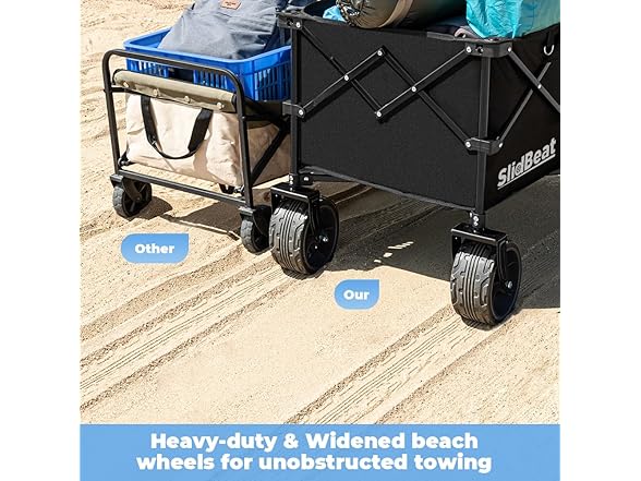 220L Collapsible Wagon with Big Wheels