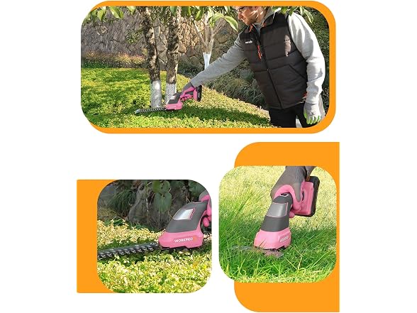 WORKPROX 20V Pink Grass Shear