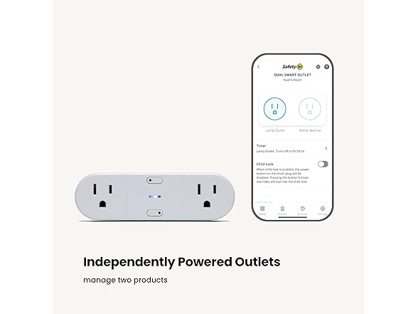 Safety 1st Connected Dual Smart Outlet
