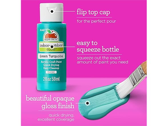 Apple Barrel Gloss Acrylic Paint 2-Ounce