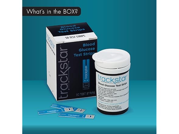 trackstar Blood Glucose Test Strips 50ct