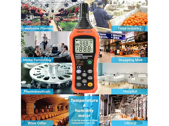Protmex Temperature Humidity Meter