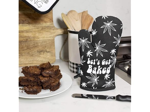 wisted Wares Funny Oven Mitts with Sayings