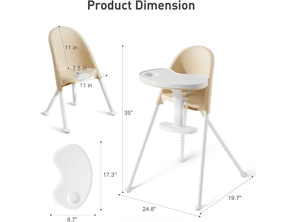 Mallify Foldable High Chair