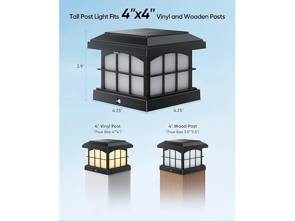 PARTPHONER Solar Post Cap Lights 12 Pack