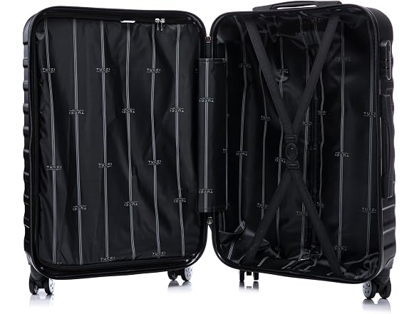 Tucci Italy Carravia Lightweight Travel Suitcase Set of 3