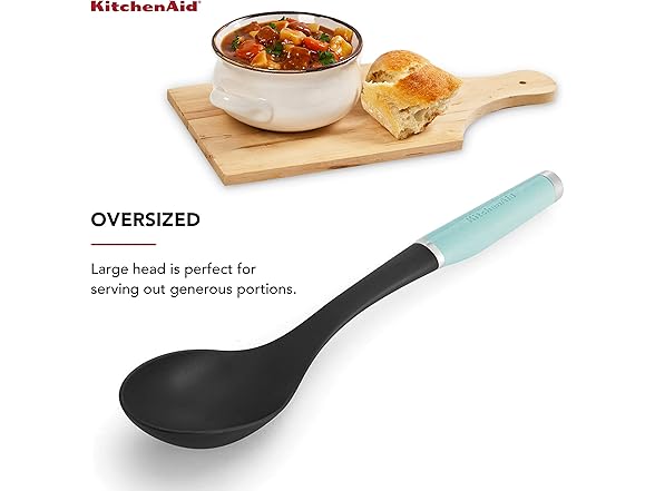 KitchenAid Classic Nylon Basting Spoon, Aqua