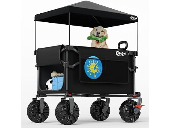 PORTAL B0DM1XSJJW WAGON WITHRemovable Canopy, Black